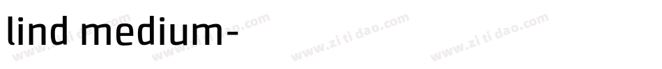 lind medium字体转换